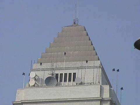 LA Riots 5-1-1992, LA City Hall and National Guard Stock Footage 78243391