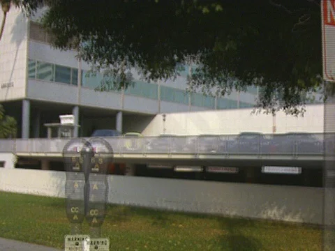 LA Riots 5-1-1992, National Guard Humvee at Parker Center Stock Footage 78243686
