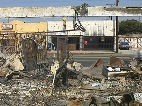 LA Riots Florence and Normandy 5-1-1992 Stock Footage 78241253