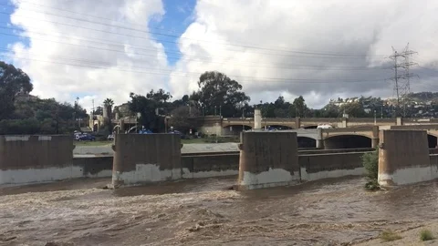 LA River Stock Footage 73123493