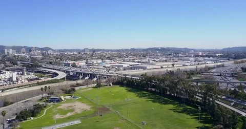 LA River Stock Footage 77702382