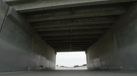 La River Under Bridge 4K Stock Footage 61061516