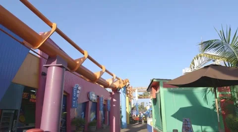 LA Rollercoaster Video stock 53812230