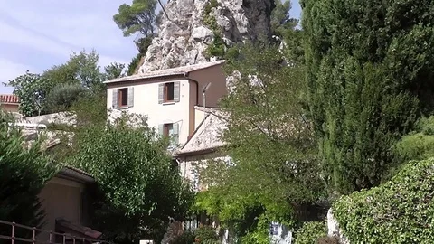 La Roque pretty beautiful village Provence Stock Footage 80764893