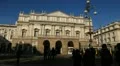 La Scala, Teatro alla Scala, Opera House in Milan, Italy, Traffic Street HD Footage