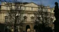 La Scala, Teatro alla Scala, Opera House in Milan, Italy, Traffic Street HD Footage