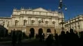La Scala, Teatro alla Scala, Opera House in Milan, Italy, Traffic Street HD Footage