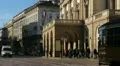 La Scala, Teatro alla Scala, Opera House in Milan, Italy, Traffic Street HD Footage