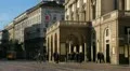 La Scala, Teatro alla Scala, Opera House in Milan, Italy, Traffic Street HD Footage