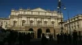 La Scala, Teatro alla Scala, Opera House in Milan, Italy, Traffic Street HD Footage