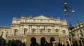 La Scala, Teatro alla Scala, Opera House in Milan, Italy, Traffic Street HD Footage