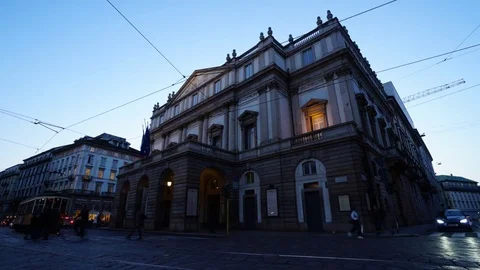 La Scala Theater Stock Footage 74088363