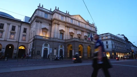 La Scala Theater Stock Footage 74088365