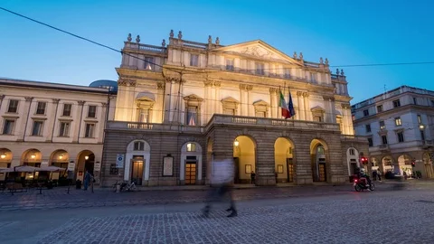 La Scala Theater Stock Footage 75755489