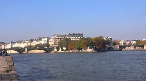 La Seine Paris 스톡 동영상 12629734