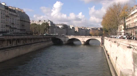 La Seine in Paris Stock Footage 27205876