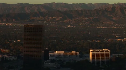 LA Skyline-46a Stock Footage 1071114