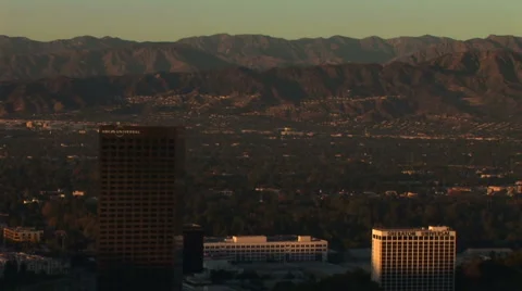 LA Skyline-46b Stock Footage 1071118