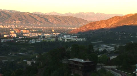 LA Skyline-52a Stock Footage 1071164