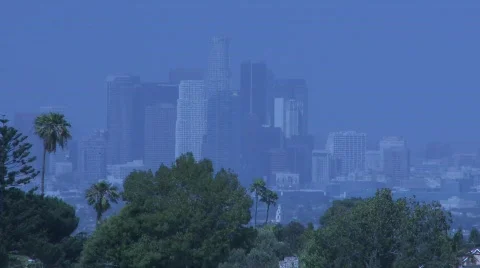 LA SKYLINE DAY Stock-Footage 520181