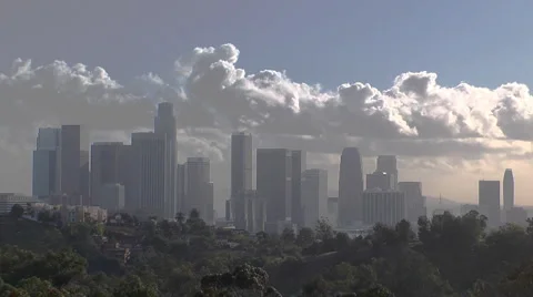 LA Skyline graphical with greys Stock-Footage 999614
