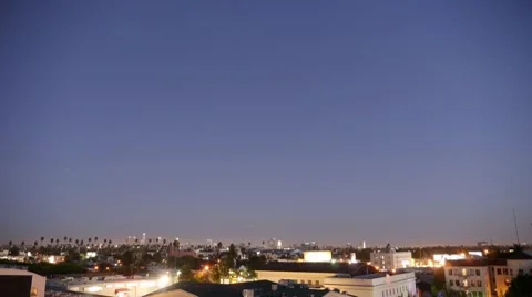 LA Skyline Timelapse Stock Footage
