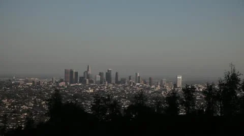 LA Skyline Zoom 動画素材 22114293