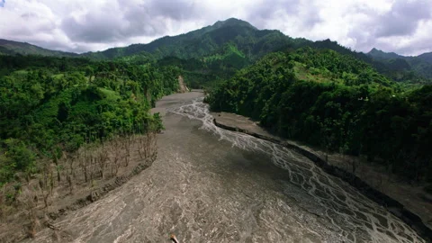 La Soufriere Aerial Stock Footage 340847969