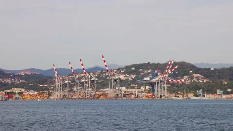 La Spezia container terminal Stock-Footage 223241094