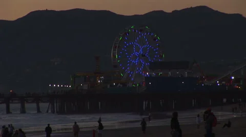 LA StaMonica-72b Video stock 1071902