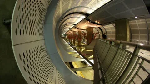 LA Subway 02 HD Stock Footage 10903870