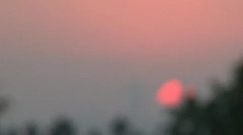 LA sunset handheld 2 Stock Footage 654846