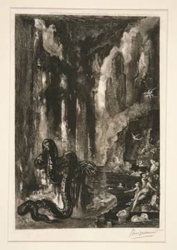 La tÃªte et la queue du serpent (The Head and the Tail of the Serpent). Ar. Foto stock