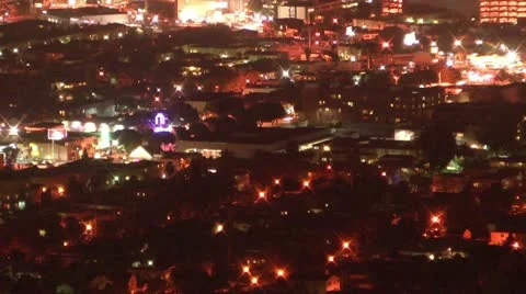 LA tilt up skyline Stock-Footage 10946867