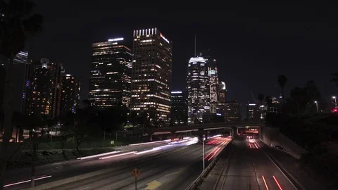 LA Traffic Video stock 81970860