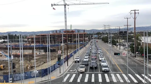 LA Traffic Timelapse Stock Footage 114822160