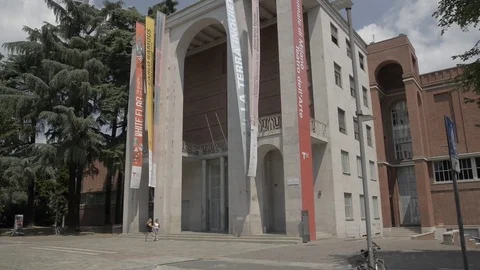 La Triennale exhibition hall Stock Footage 80269854