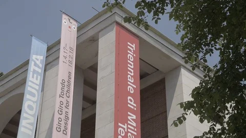 La Triennale exhibition hall Stock Footage 80269858