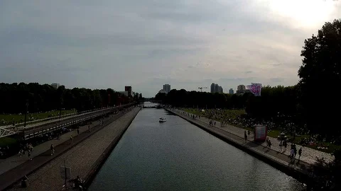 La Villette - Paris Stock Footage 85696227
