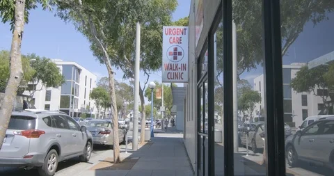 LA Walk-In Clinic 1 Stock Footage 110741029