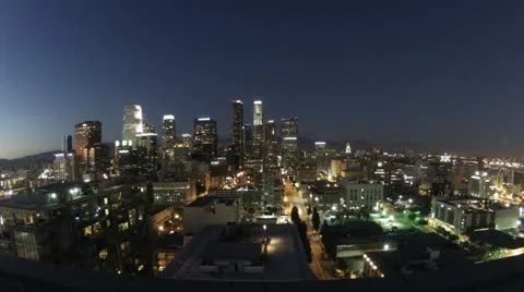 LA wide downtown Stock-Footage 11981627