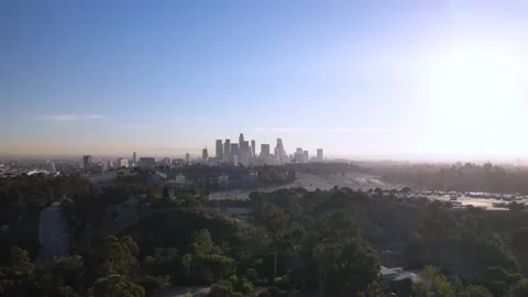 LA01062021 GRIFFITH PARK DOWNTOWN Stock Footage 168154564