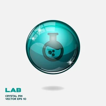 Lab 3D Buttons Illustrazione stock
