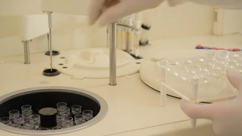 The lab assistant conducts analyzes. Antidote search Stock Footage 85271698