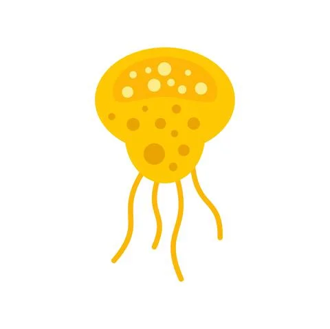 Lab bacteria icon flat isolated vector Stock Illustration