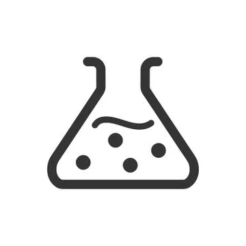 Lab beaker icon Illustration