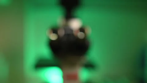Lab Binocular Microscope Video stock 209167054