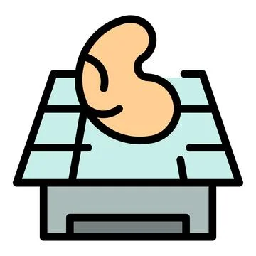 Lab bioprinting icon vector flat 스톡 일러스트