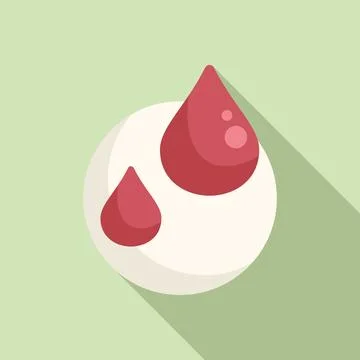 Lab blood test icon flat vector. Covid test 스톡 일러스트