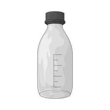 Lab bottle illustration Stock Illustration